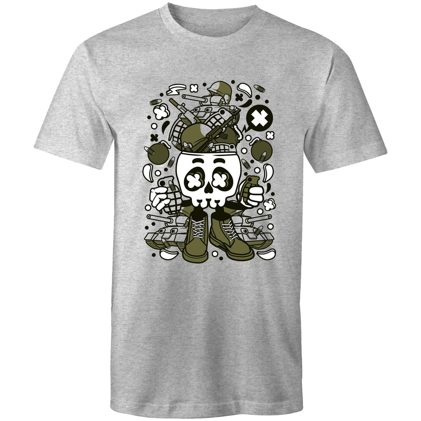 Army Skull Head - Mens T-Shirt