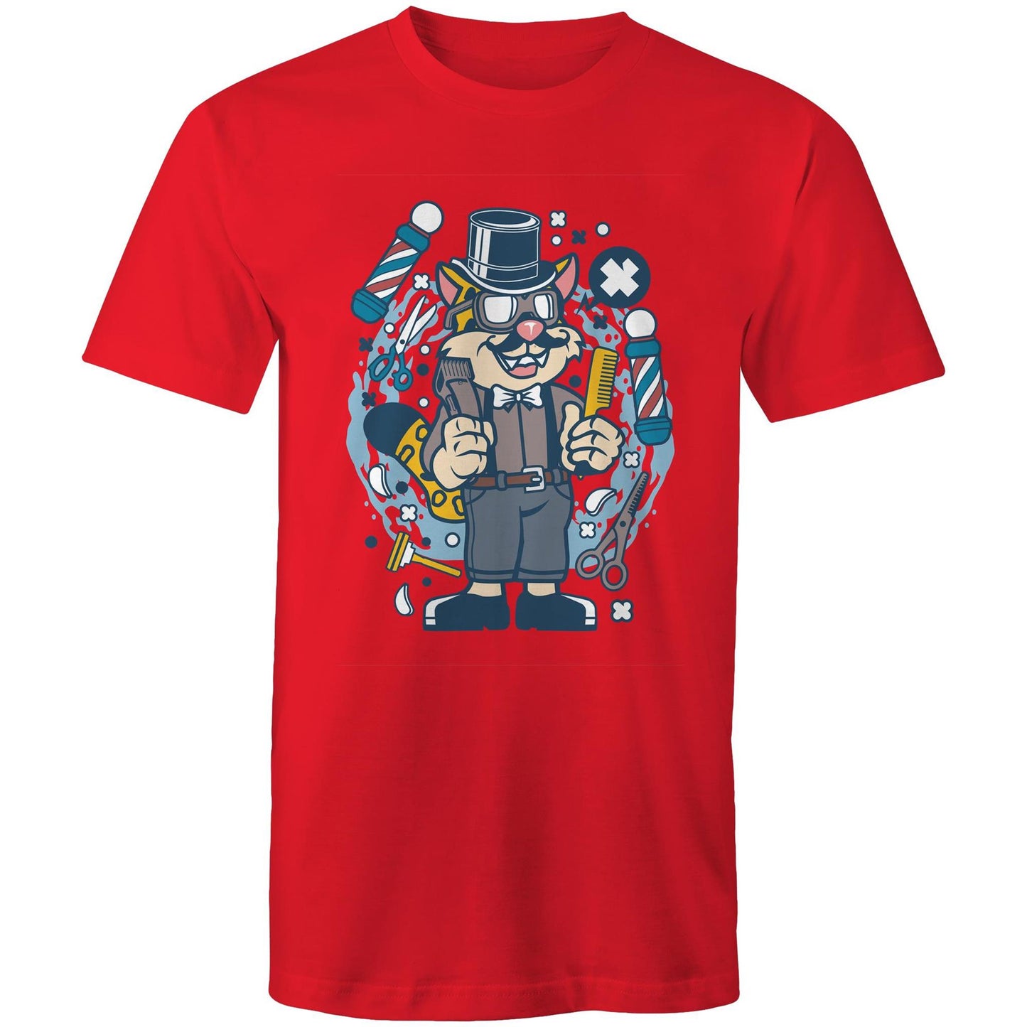 Hipster Barber - Mens T-Shirt