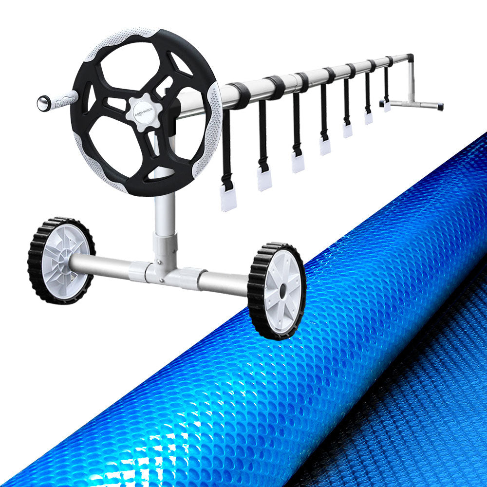Pool Cover 500 Micron 9.5x5m Pool Solar Blanket & 5.5m Roller