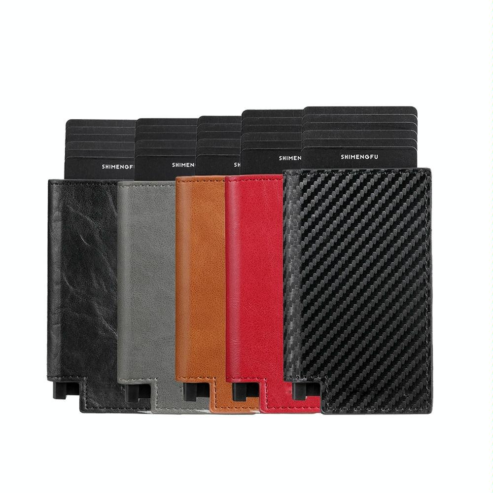 Pop-up Rfid Bifold Wallet with Card Holder - Black