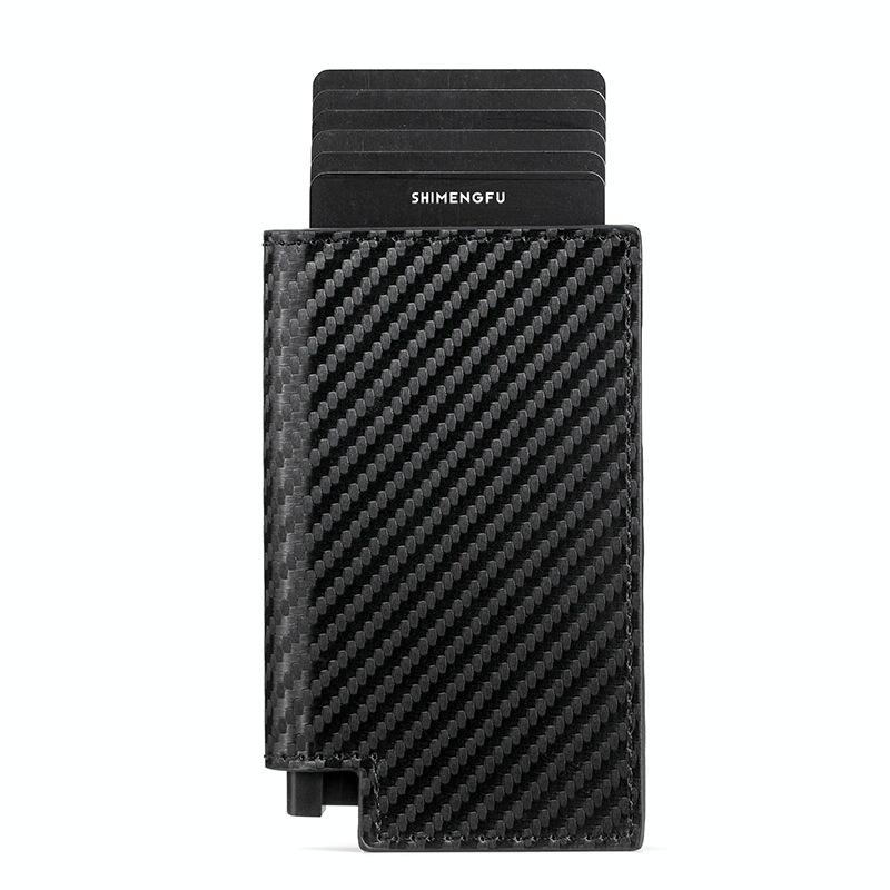 Pop-up Rfid Bifold Wallet with Card Holder - Black