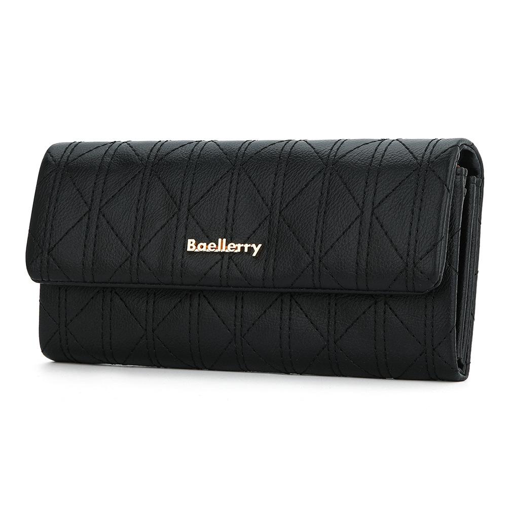 Large Capacity Magnetic Clutch Wallet for Women - Maroon Red