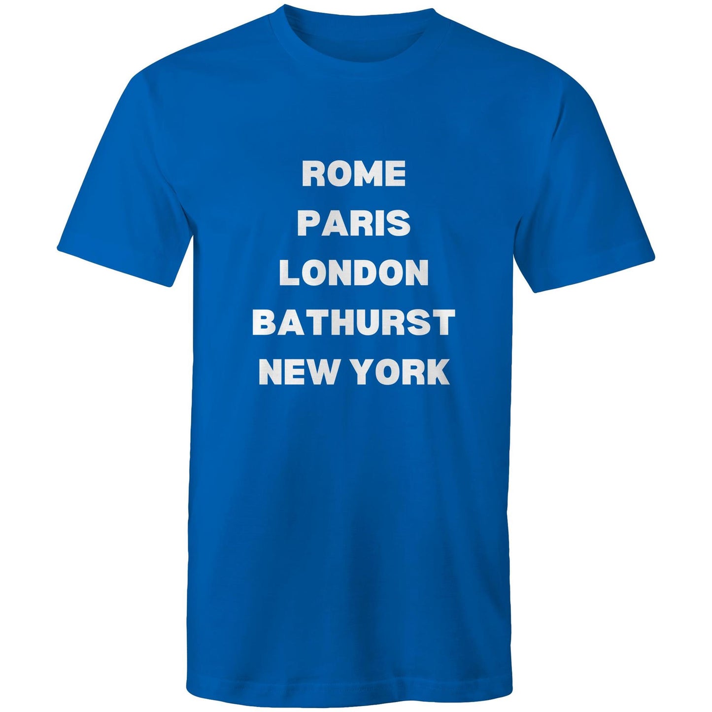 Rome, Paris, London, Bathurst, New York - Mens T-Shirt