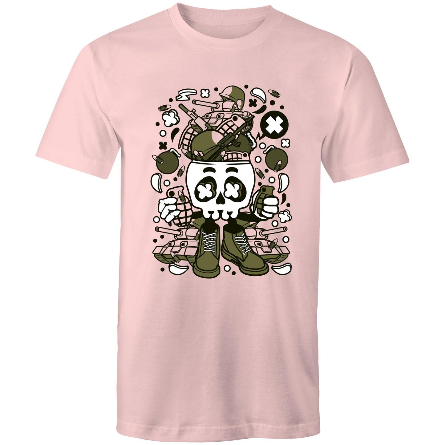Army Skull Head - Mens T-Shirt
