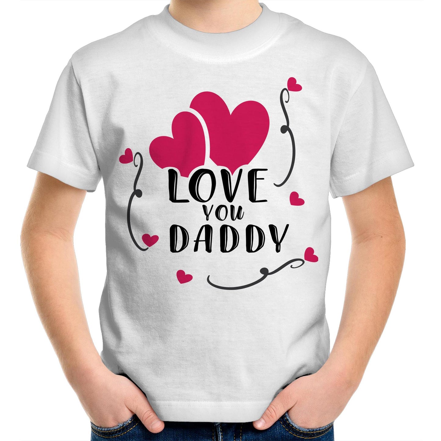 I Love You Daddy Kids  T-Shirt