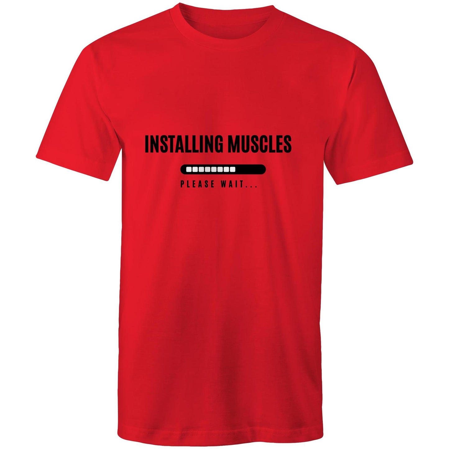 Installing Muscles Please Wait - Mens T-Shirt