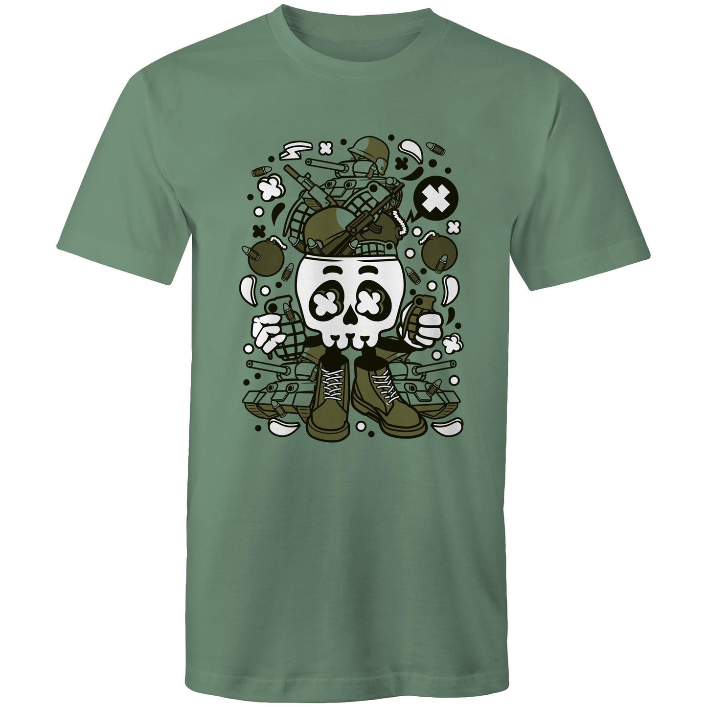 Army Skull Head - Mens T-Shirt