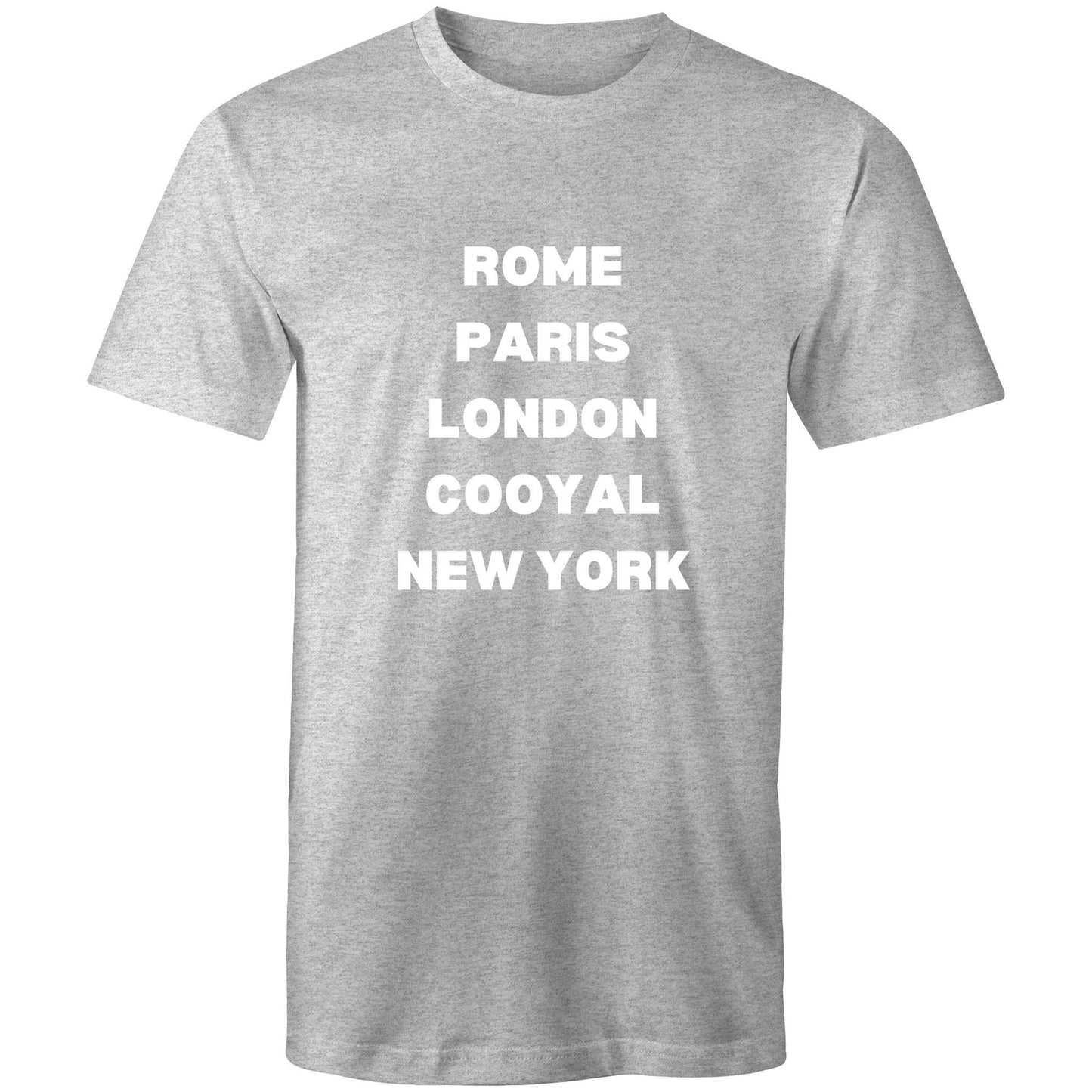Rome, Paris, London, Cooyal, New York - Mens T-Shirt