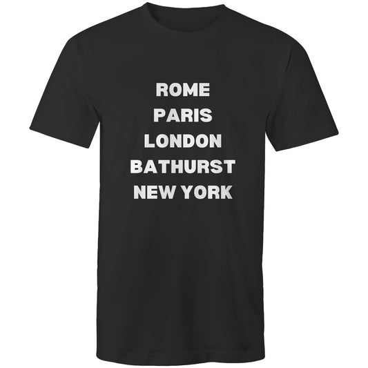 Rome, Paris, London, Bathurst, New York T Shirt