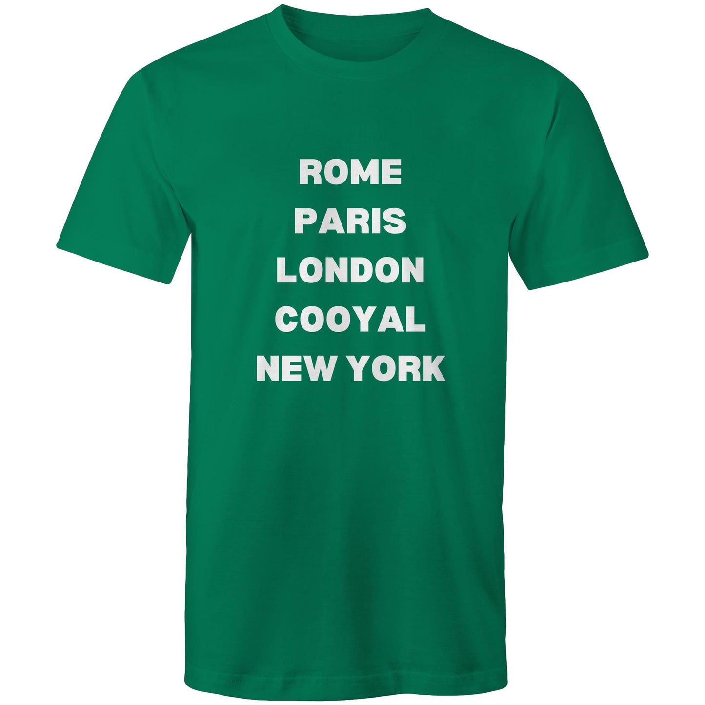 Rome, Paris, London, Cooyal, New York - Mens T-Shirt