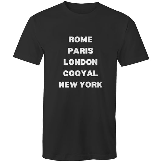 Rome, Paris, London, Cooyal, New York T Shirt