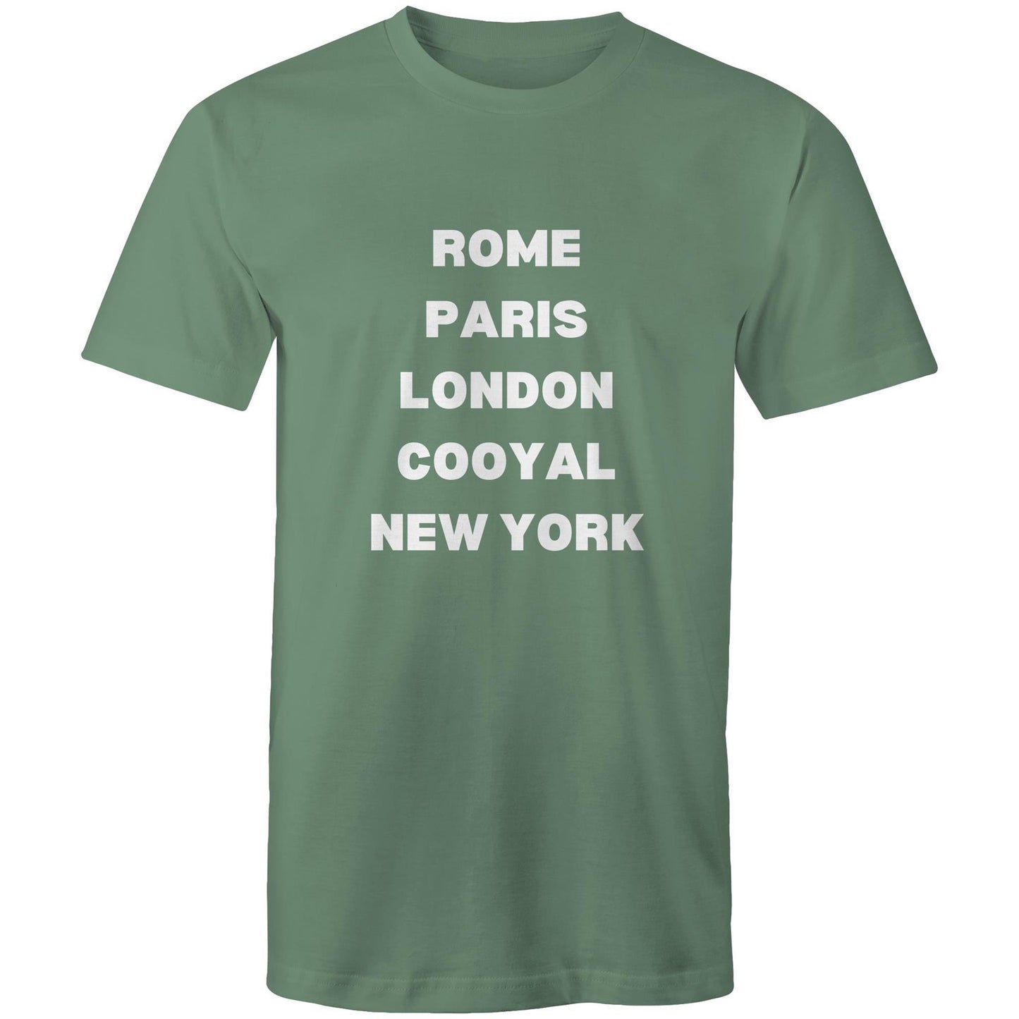 Rome, Paris, London, Cooyal, New York - Mens T-Shirt