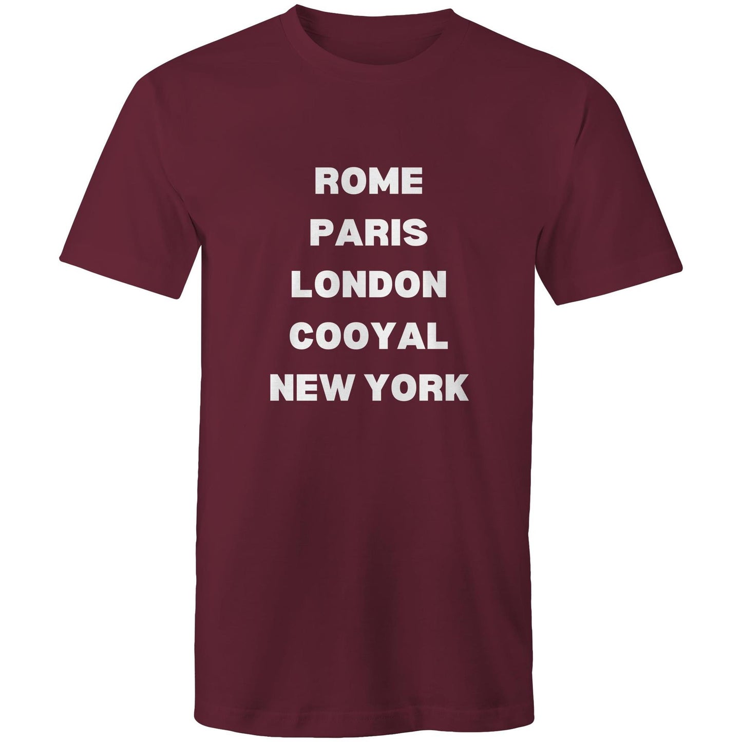 Rome, Paris, London, Cooyal, New York - Mens T-Shirt