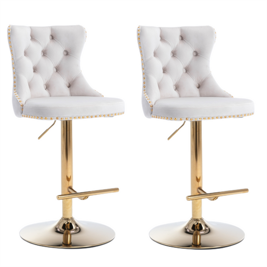 Gold plated bar stools