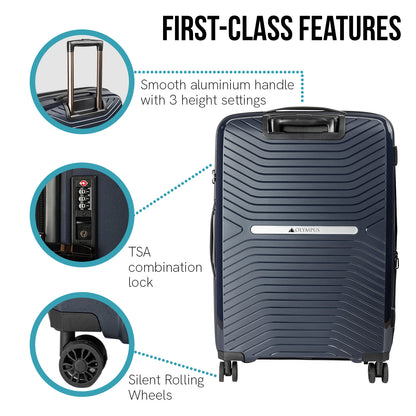 Olympus  Astra 29in Lightweight Hard Shell Suitcase - Aegean Blue