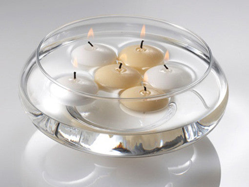 20 Pack of 4 Hour White Floating Candles - 4cm diameter - wedding party decoration