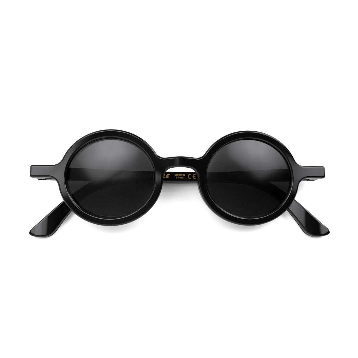 London Mole Moley Sunglasses Gloss Black / Black