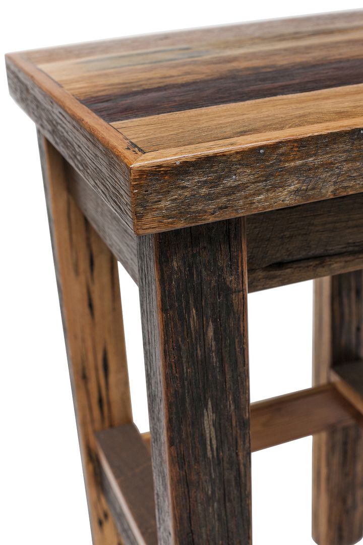 Australian Made Solid Hardwood Timber Bar Stool in Blonde Matt Finish