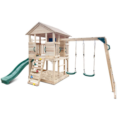 Lifespan Kids Kingston Cubby House with 2.2m Green Slide