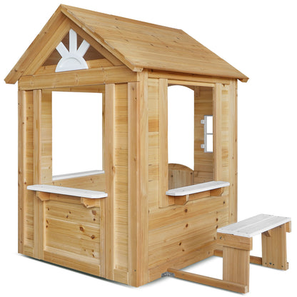 Lifespan Kids Teddy Cubby House in Natural Timber (V2) with Floor