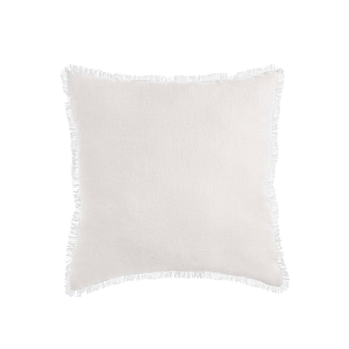 Vintage Design Homewares White French Linen Filled Cushion Square - 55cm x 55cm