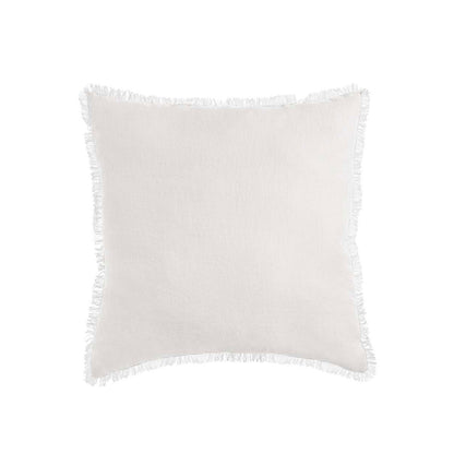Vintage Design Homewares White French Linen Filled Cushion Square - 55cm x 55cm
