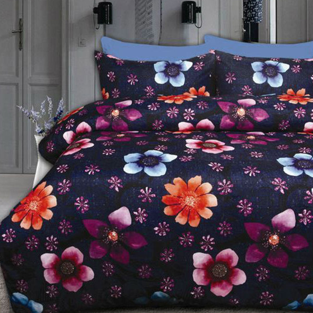 Big Sleep Floating Flowers Quilt Cover Set Single