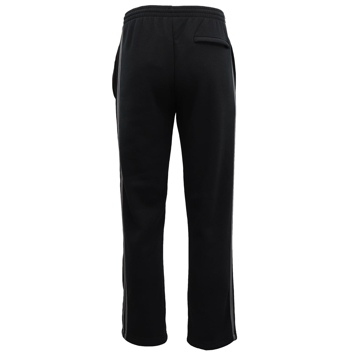 Men's Fleece Casual Sports Track Pants w Zip Pocket Striped Sweat Trousers S-6XL, Black, M