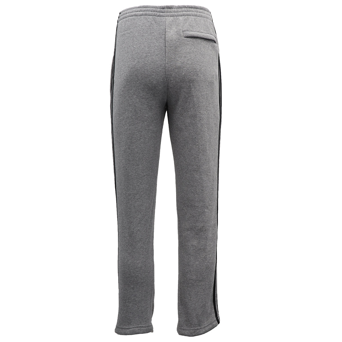 Men's Fleece Casual Sports Track Pants w Zip Pocket Striped Sweat Trousers S-6XL, Dark Grey, 3XL