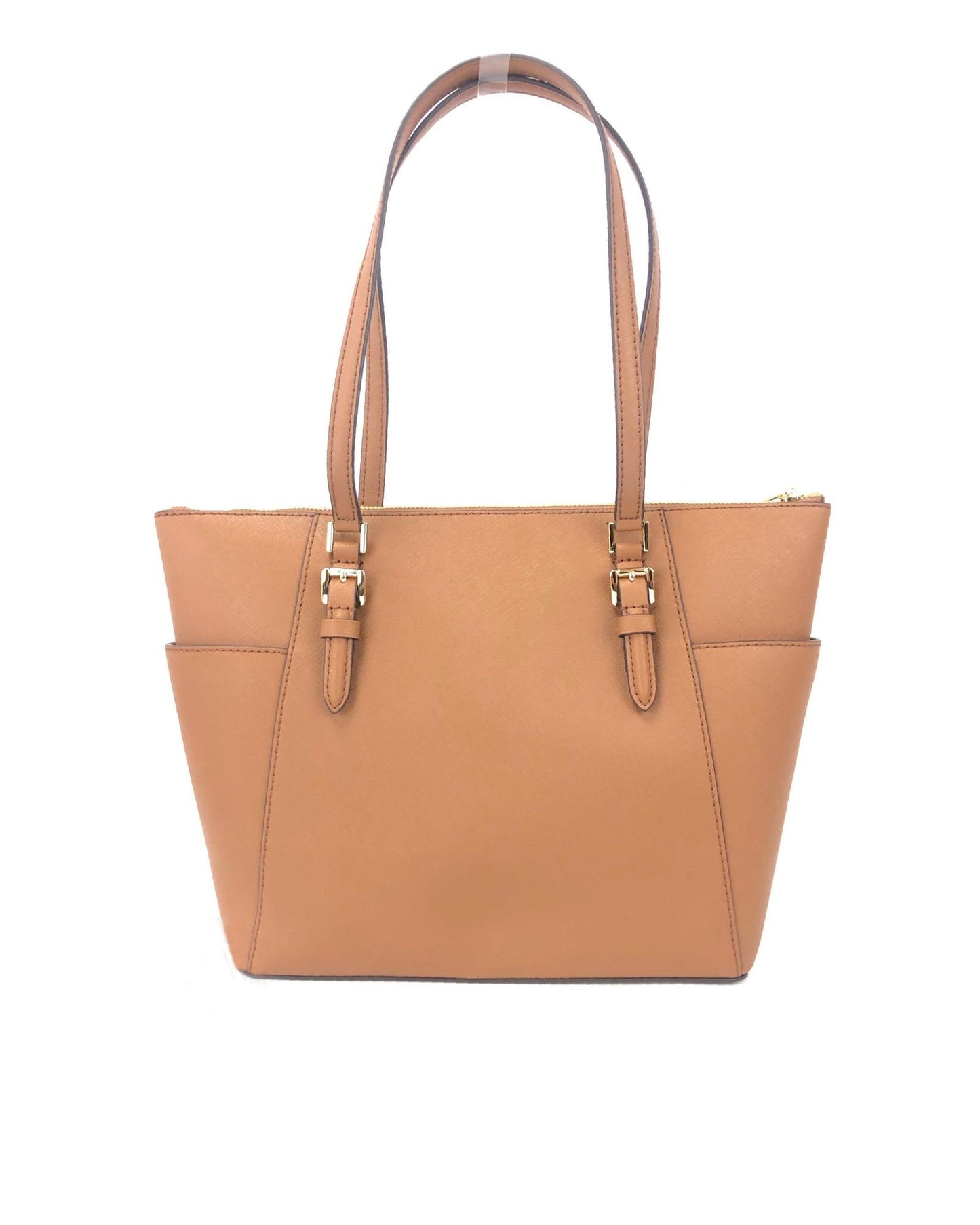 Michael Kors Women's Charlotte Signature Leather Large Top Zip Tote Handbag Bag - One Size