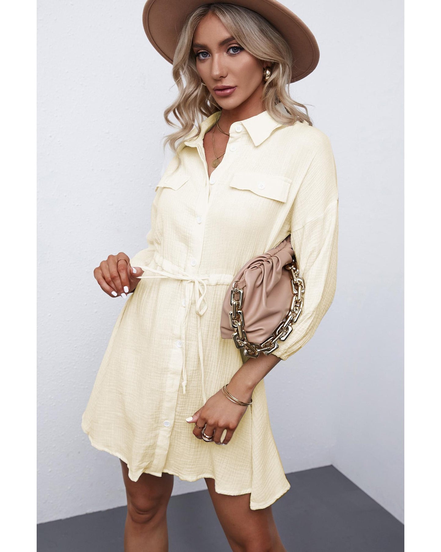 Azura Exchange Tunic Shirt Dress - M