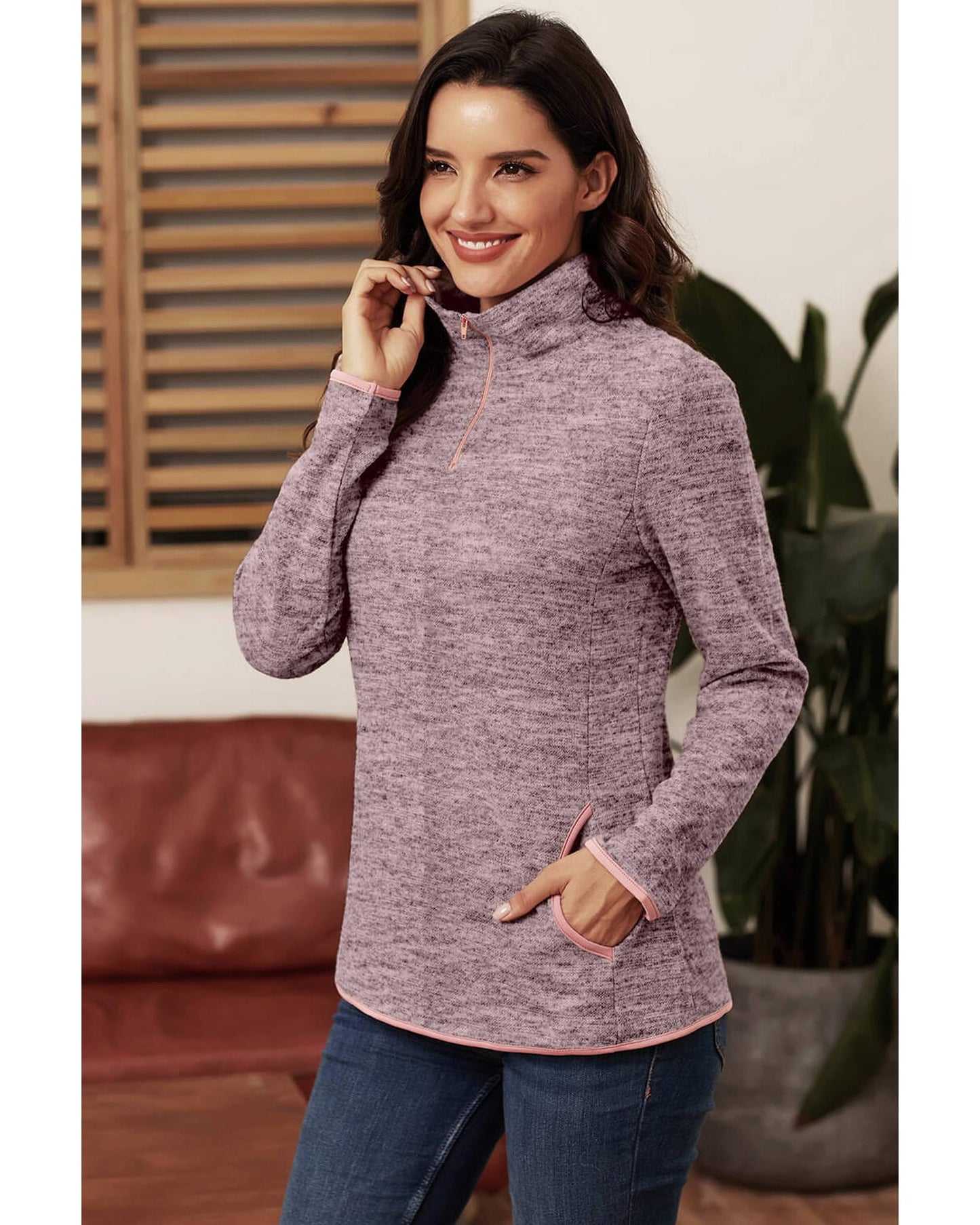 Azura Exchange Quarter Zip Pullover Sweatshirt - 2XL