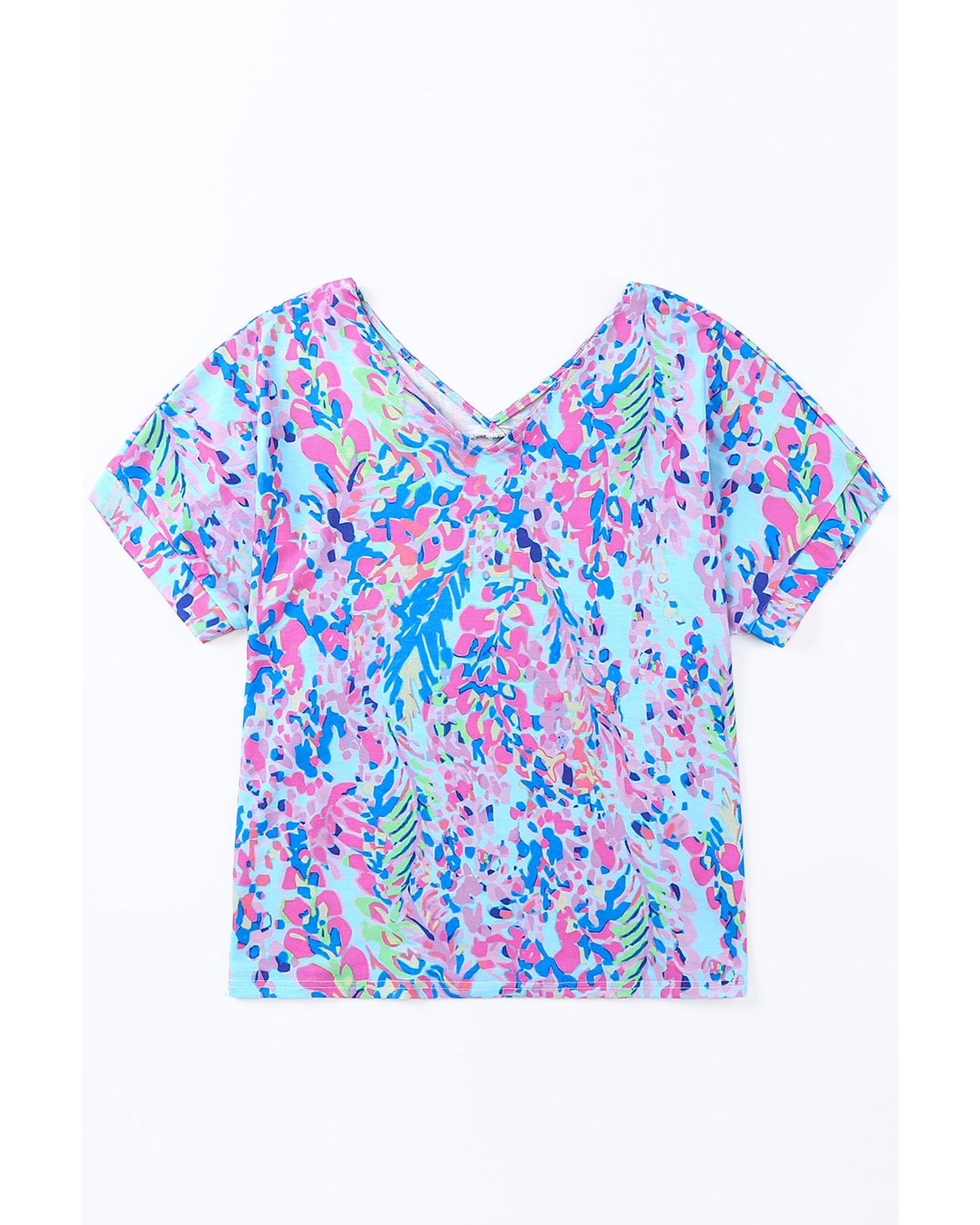 Azura Exchange Floral Print Oversized T-Shirt - S