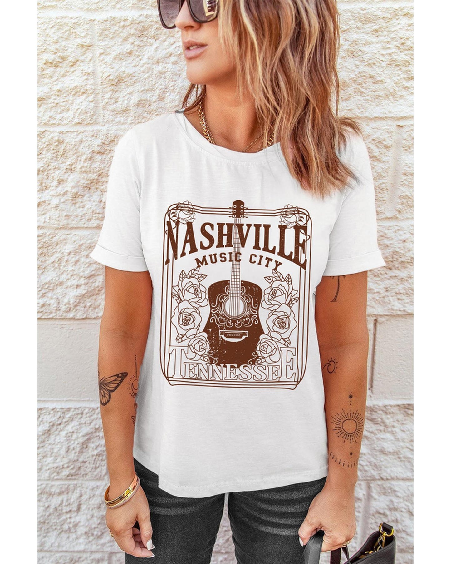 Azura Exchange Nashville Music City Graphic Tee - S