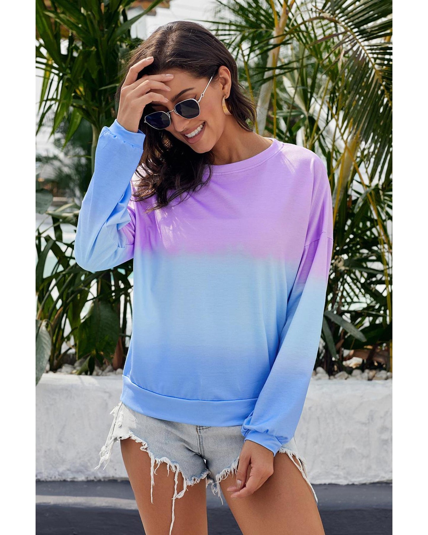 Azura Exchange Tie Dye Pullover Sweatshirt - M