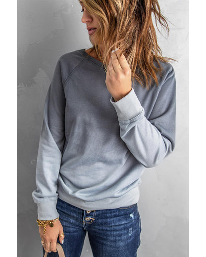 Azura Exchange Ombre Crewneck Long Sleeve Sweatshirt - L