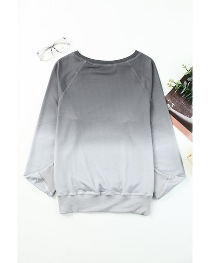 Azura Exchange Ombre Crewneck Long Sleeve Sweatshirt - XL