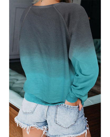 Azura Exchange Crewneck Ombre Long Sleeve Sweatshirt - 2XL