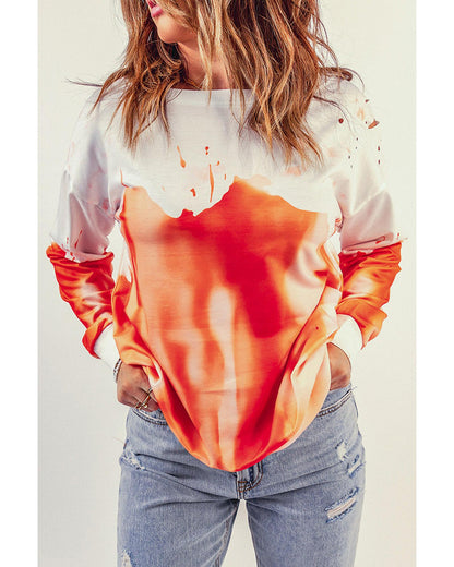 Azura Exchange Oversized Tie-dye Print Sweatshirt - M