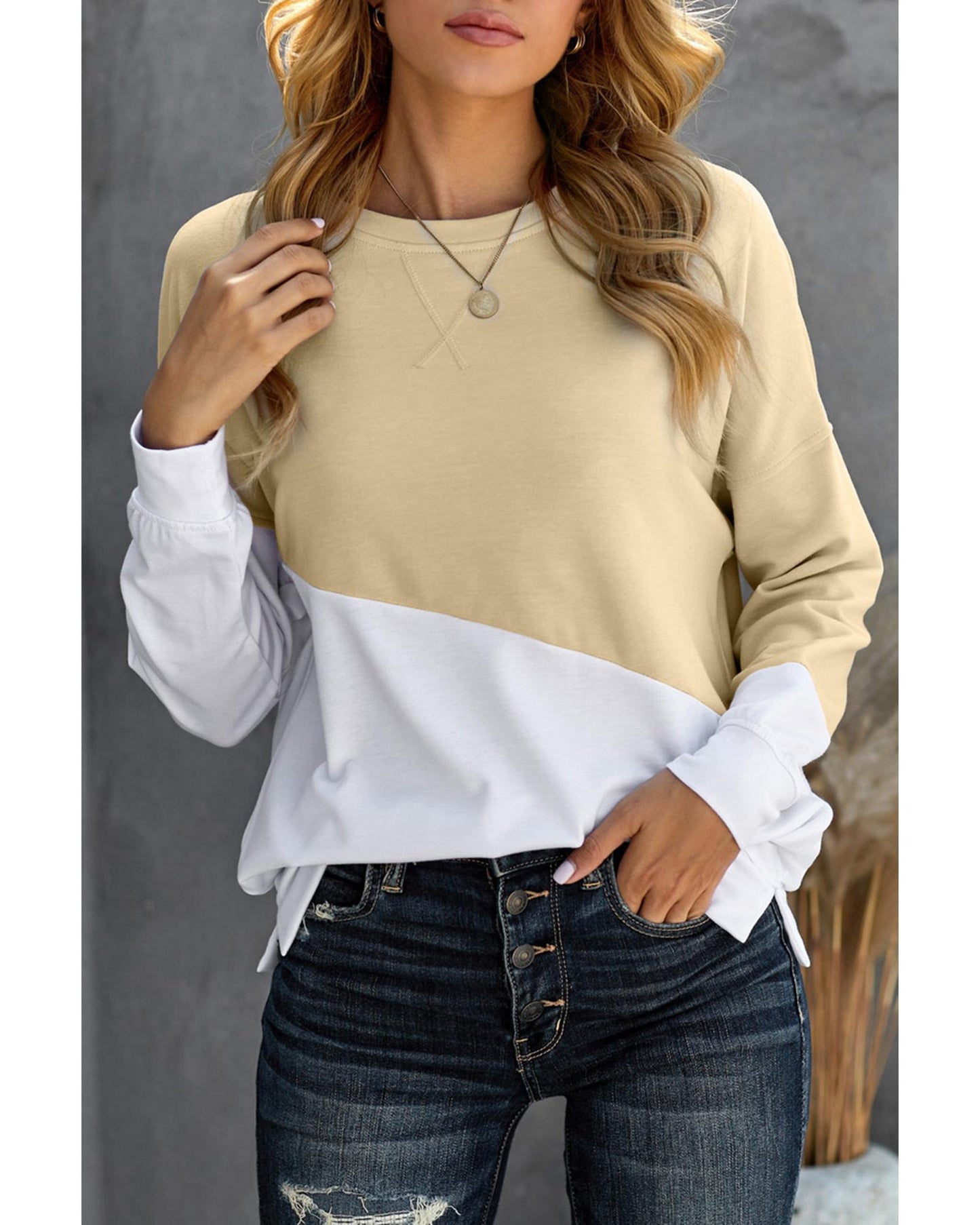 Azura Exchange Dropped Shoulder Sweatshirt - L