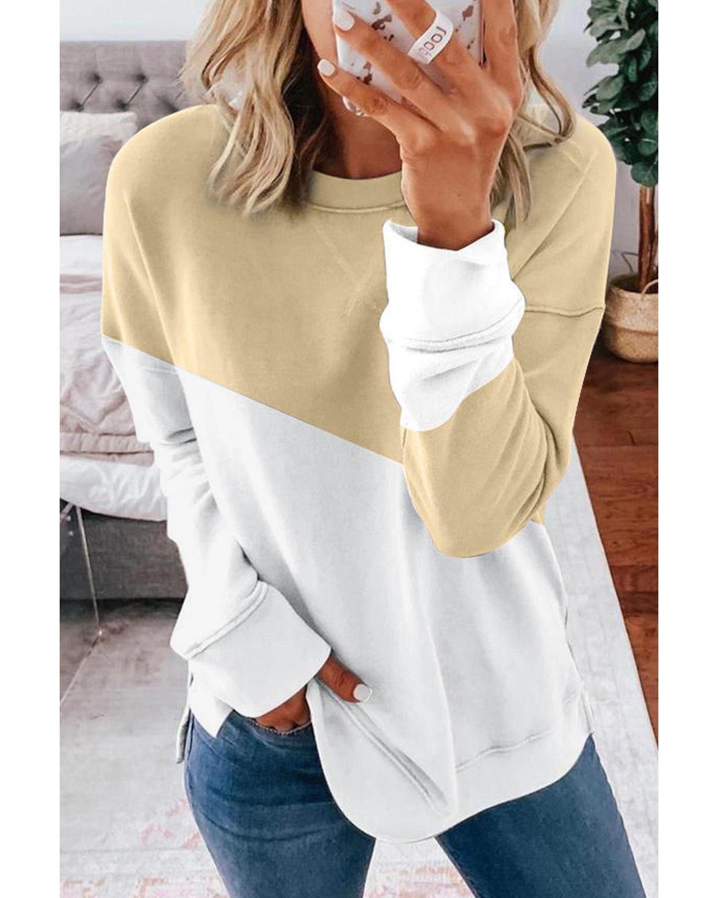 Azura Exchange Dropped Shoulder Sweatshirt - L