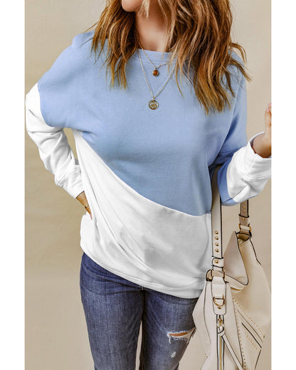 Azura Exchange Patchwork Dropped Shoulder Sweatshirt - M