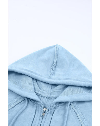 Azura Exchange Oversized Zip Up Hoodie with Pockets - L