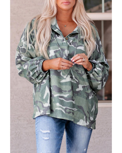 Azura Exchange Camo Print Oversize Hoodie - M