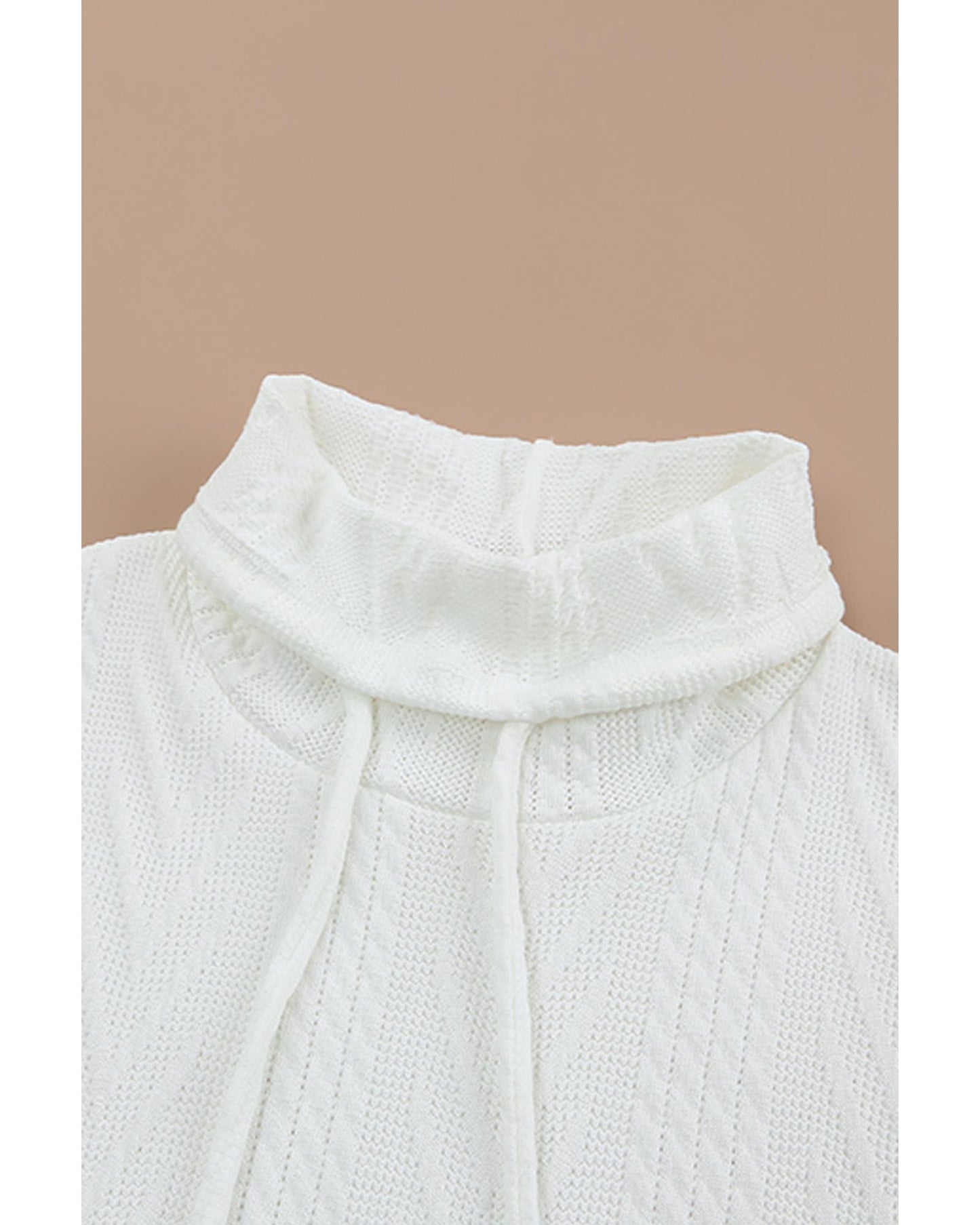 Azura Exchange Textured Cowl Neck Sweatshirt - 2XL