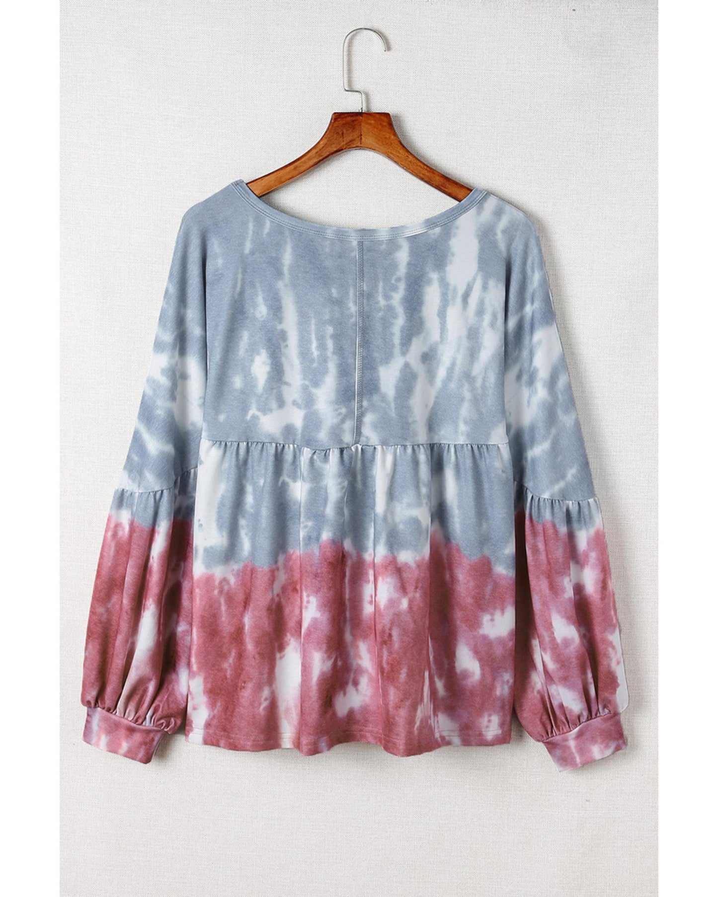 Azura Exchange Bishop Sleeve Tie Dye Sweatshirt - M