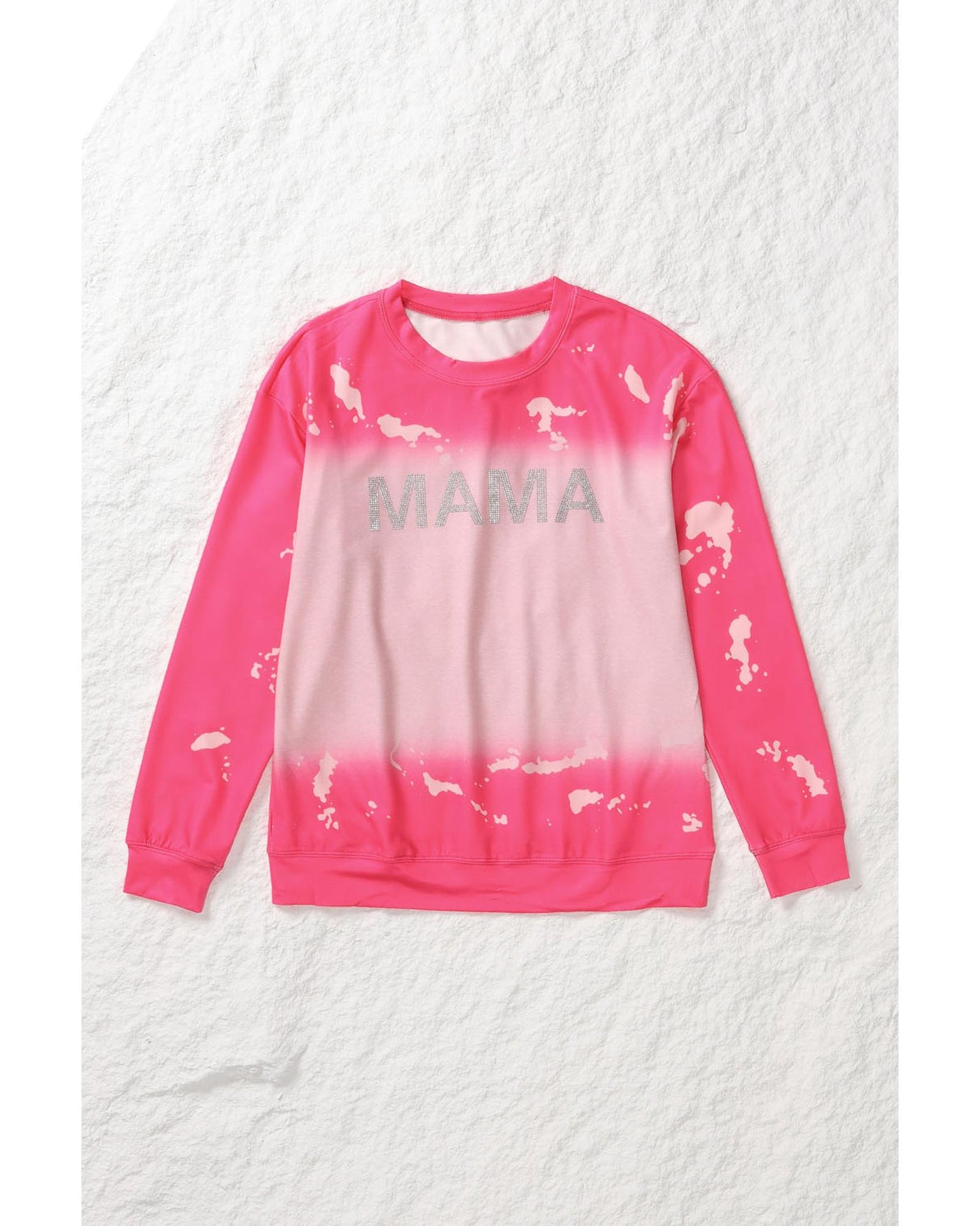 Azura Exchange Mama Rhinestone Letter Graphic Tie Dye Pullover - M