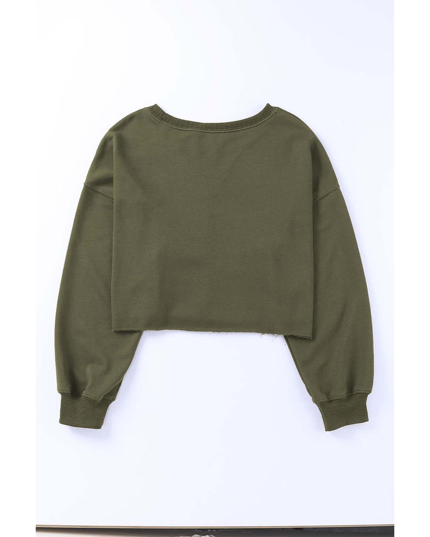 Azura Exchange Cropped Drop Shoulder Sweatshirt - S