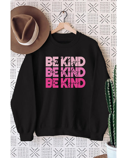 Azura Exchange BE KIND Letter Print Sweatshirt - M