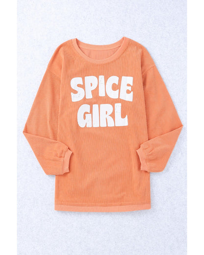 Azura Exchange Corded Spicy Girl Graphic Sweatshirt - S